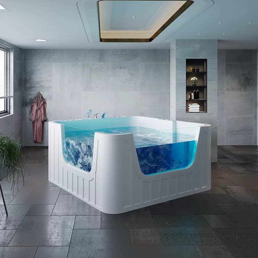 Bebek Jakuzi Spa Camlı 195 X 195 H 105 — Bebek Jakuzi