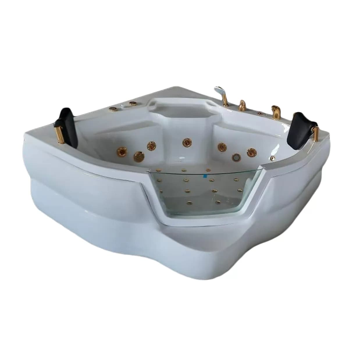 Köşe Oval Camlı Jakuzi 151 X 151 H 65 — Çift Kişilik Jakuziler